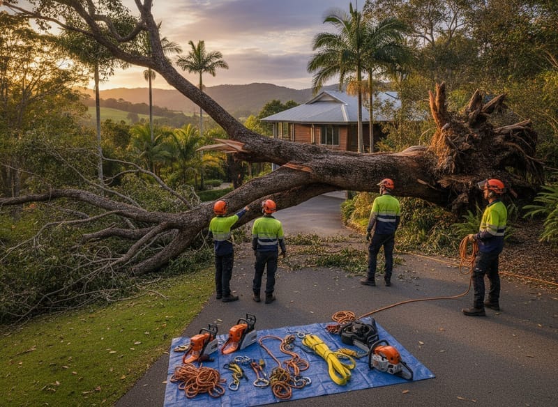 Emergency Tree Removal performed by Darwin Arborist in the Darwin