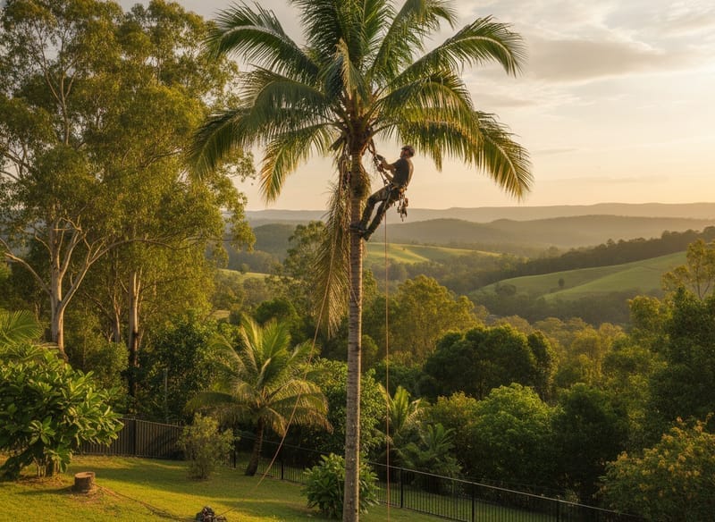Palm Tree Removal performed by Darwin Arborist in the Darwin