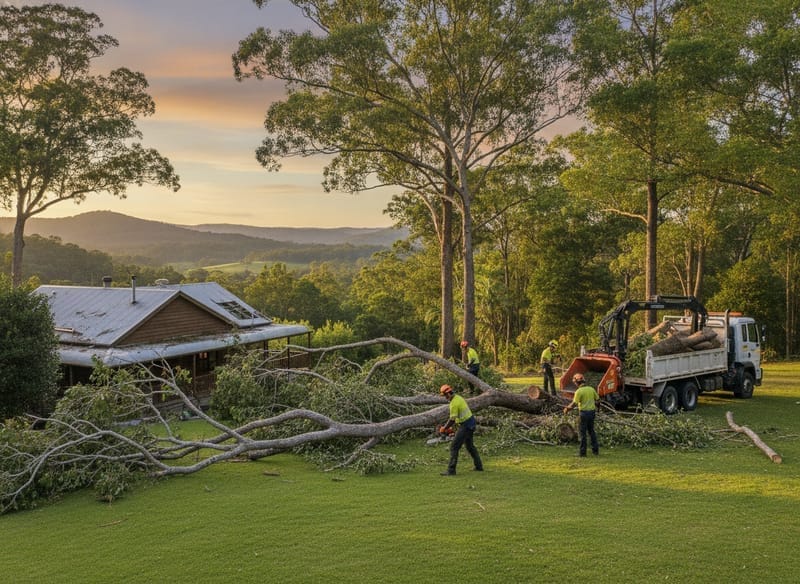 Storm Damage Tree Removal performed by Darwin Arborist in the Darwin