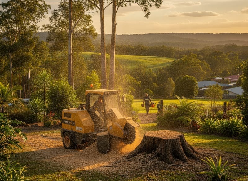 Stump Grinding performed by Darwin Arborist in the Darwin